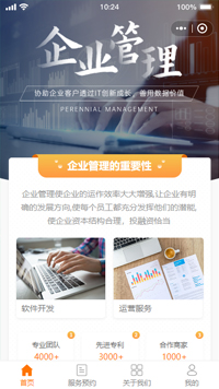 企业管理系统小程序模板【公司管理系统微信小程序模板】（编号：11721）