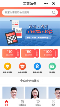 会计事务所-四大会计事务所小程序模板（编号：230）