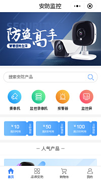 监控设备安装公司_智能监控设备箱小程序商城模板（编号：302）