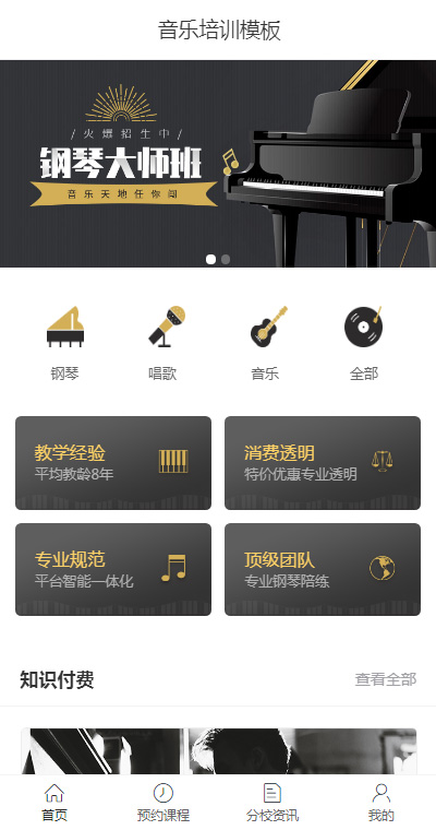 精选音乐钢琴培训（编号：185738）