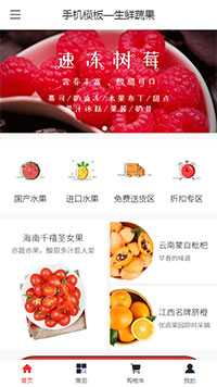 手机模板—生鲜蔬果（编号：91407）