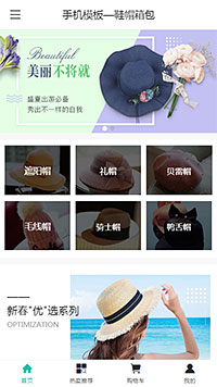 手机模板—鞋帽箱包（编号：92829）