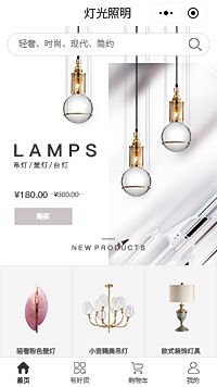 现代灯具-灯具厂-灯具城小程序（编号：271）